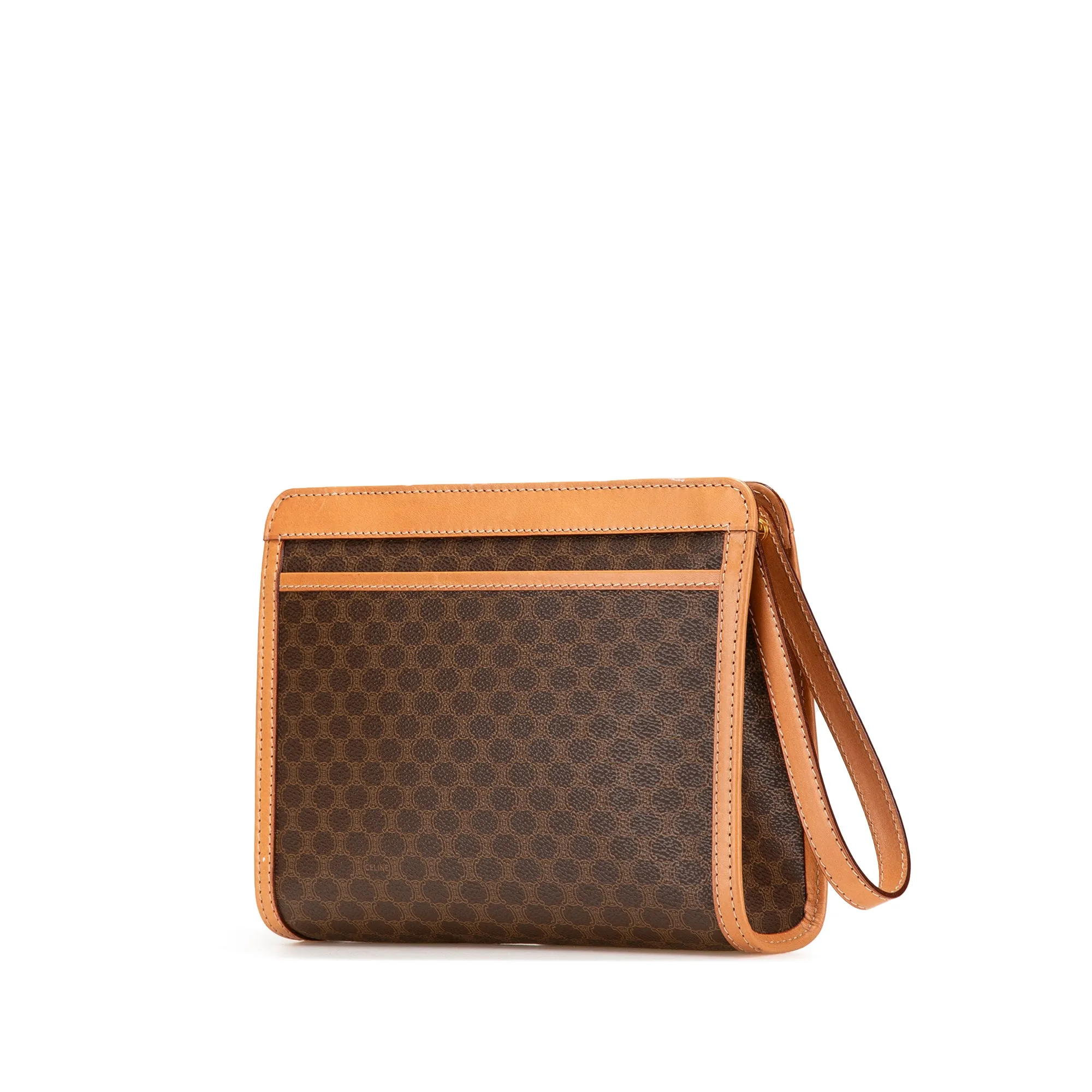 Macadam Coated Canvas Clutch