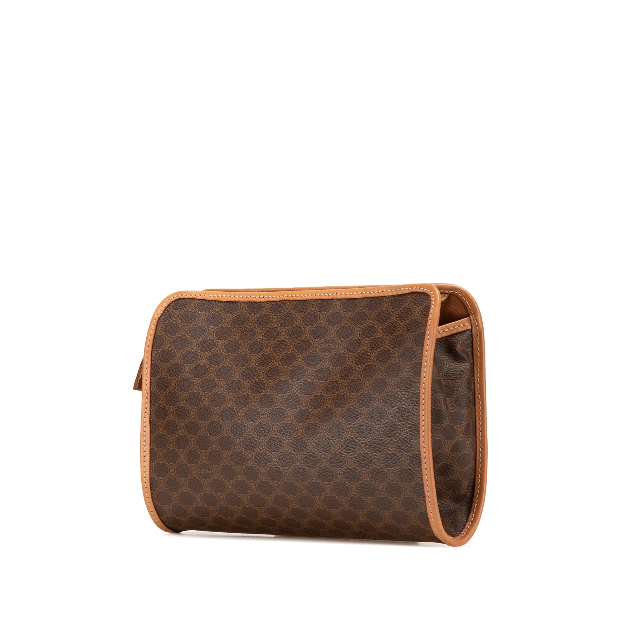 Macadam Coated Canvas Clutch