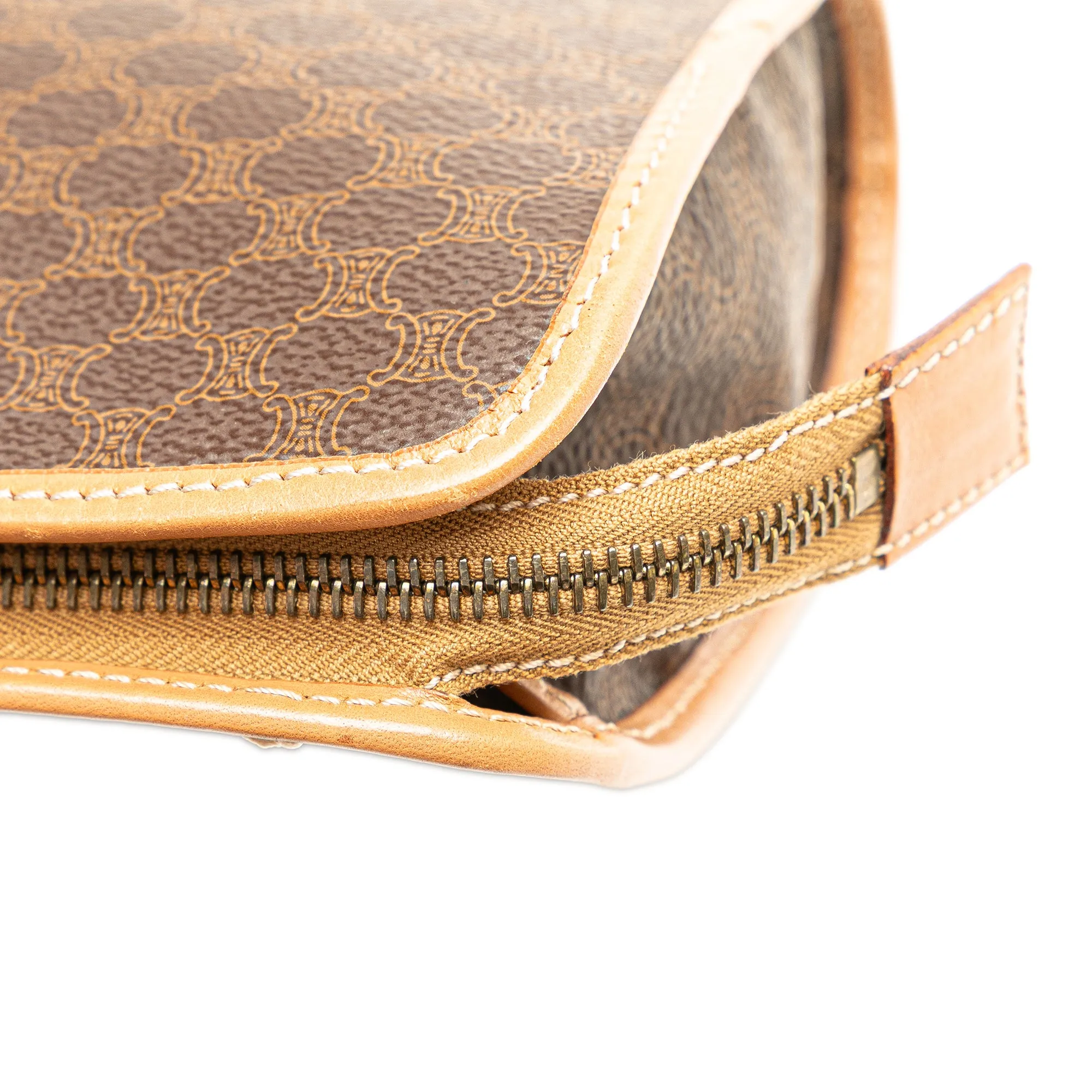 Macadam Coated Canvas Clutch
