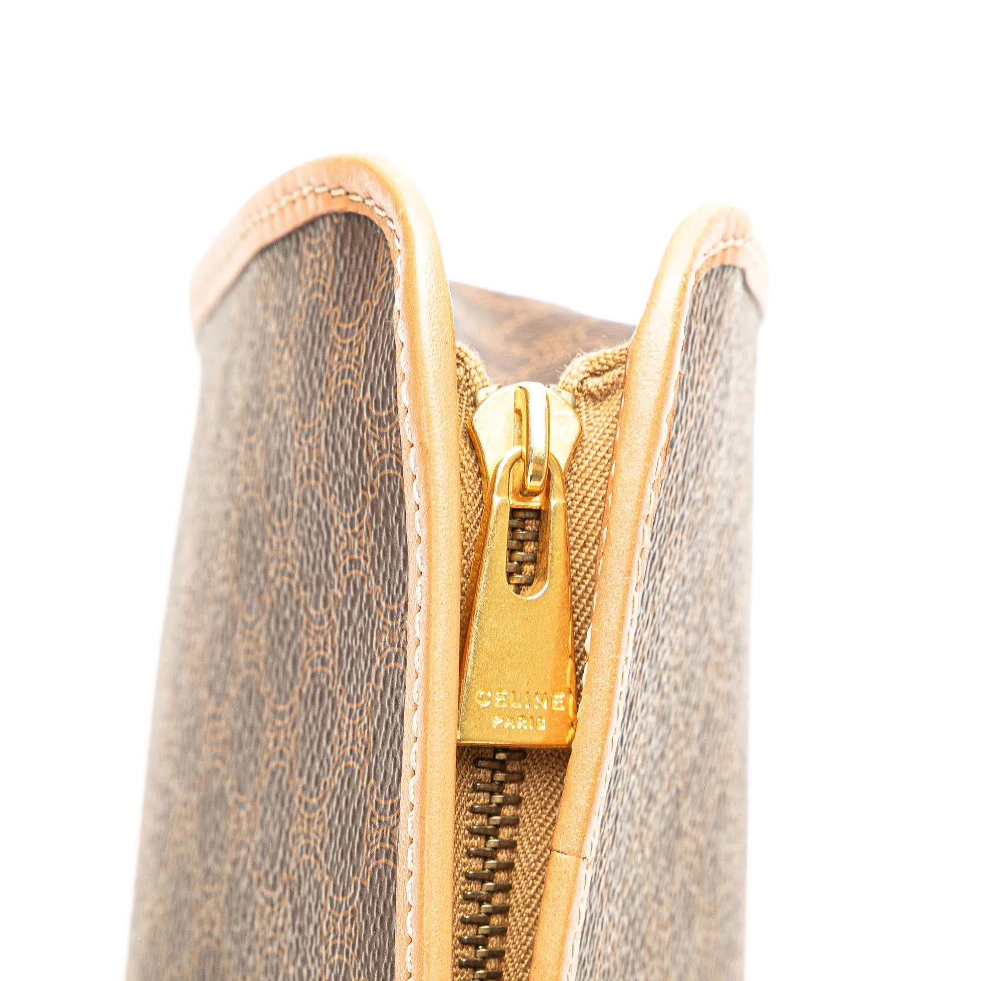 Macadam Coated Canvas Clutch