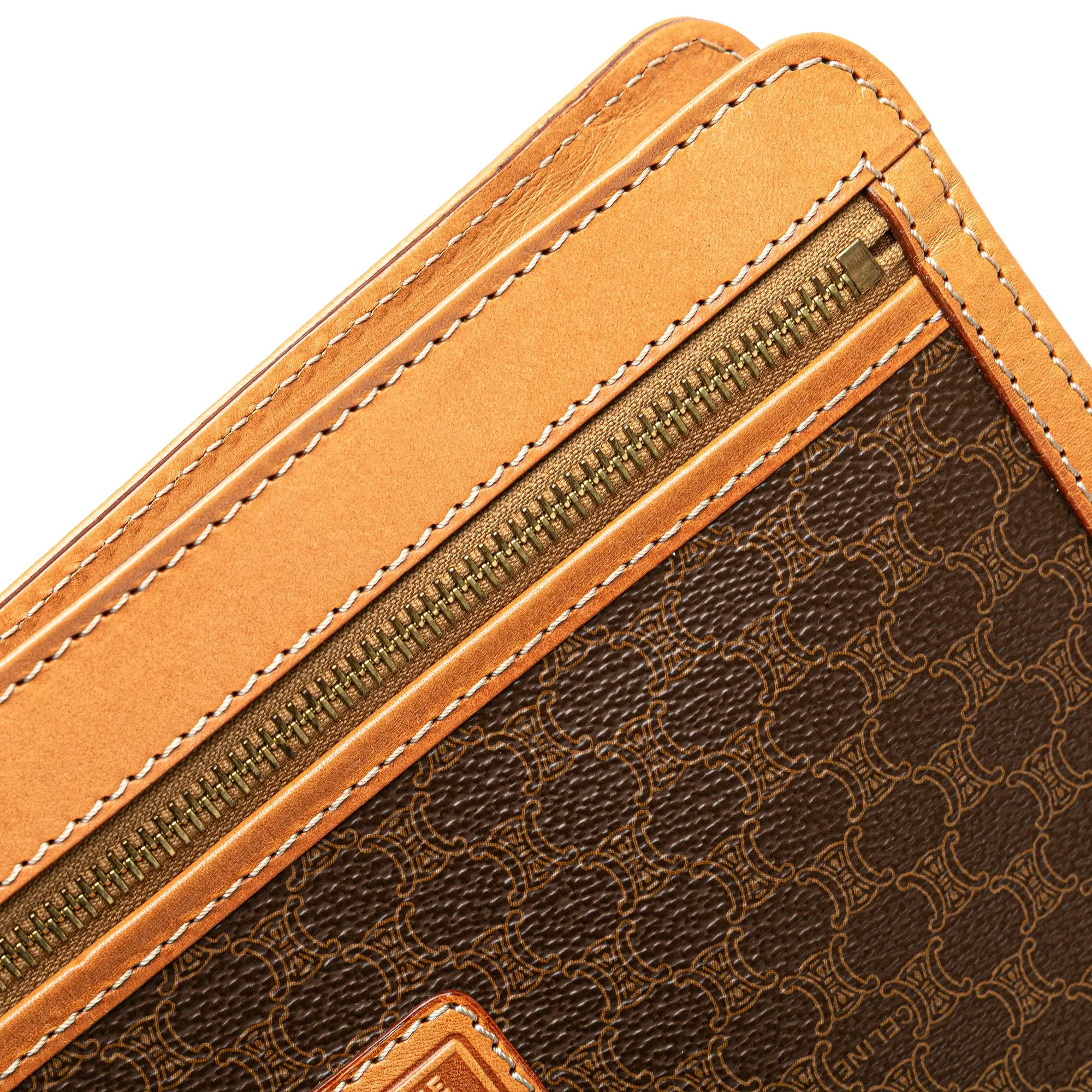 Macadam Coated Canvas Clutch