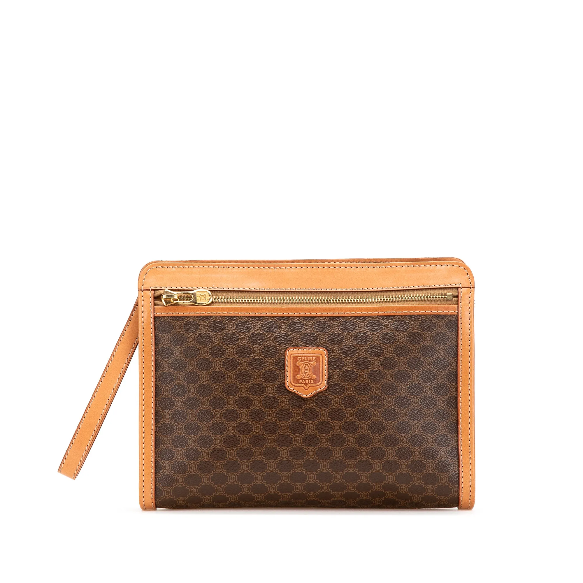 Macadam Coated Canvas Clutch