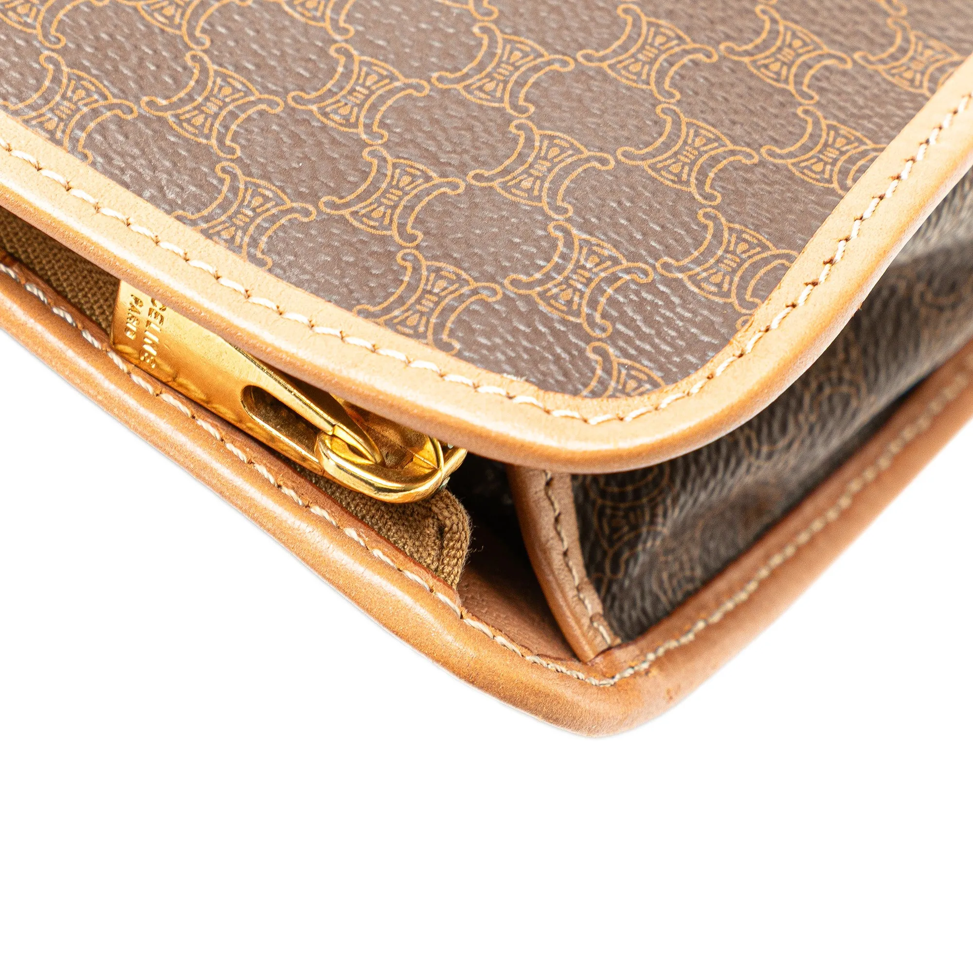 Macadam Coated Canvas Clutch