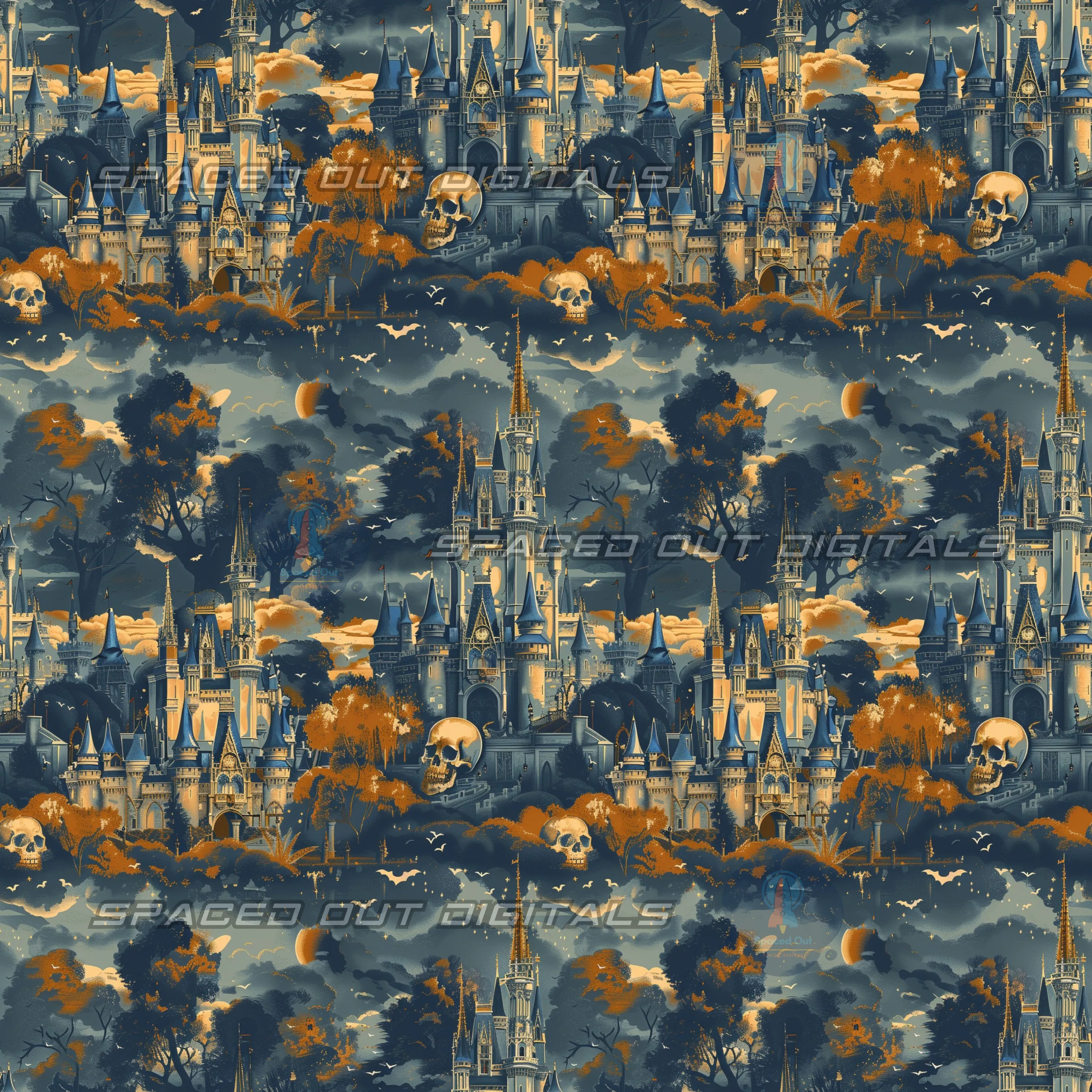 Magic Kingdom Castle Skulls
