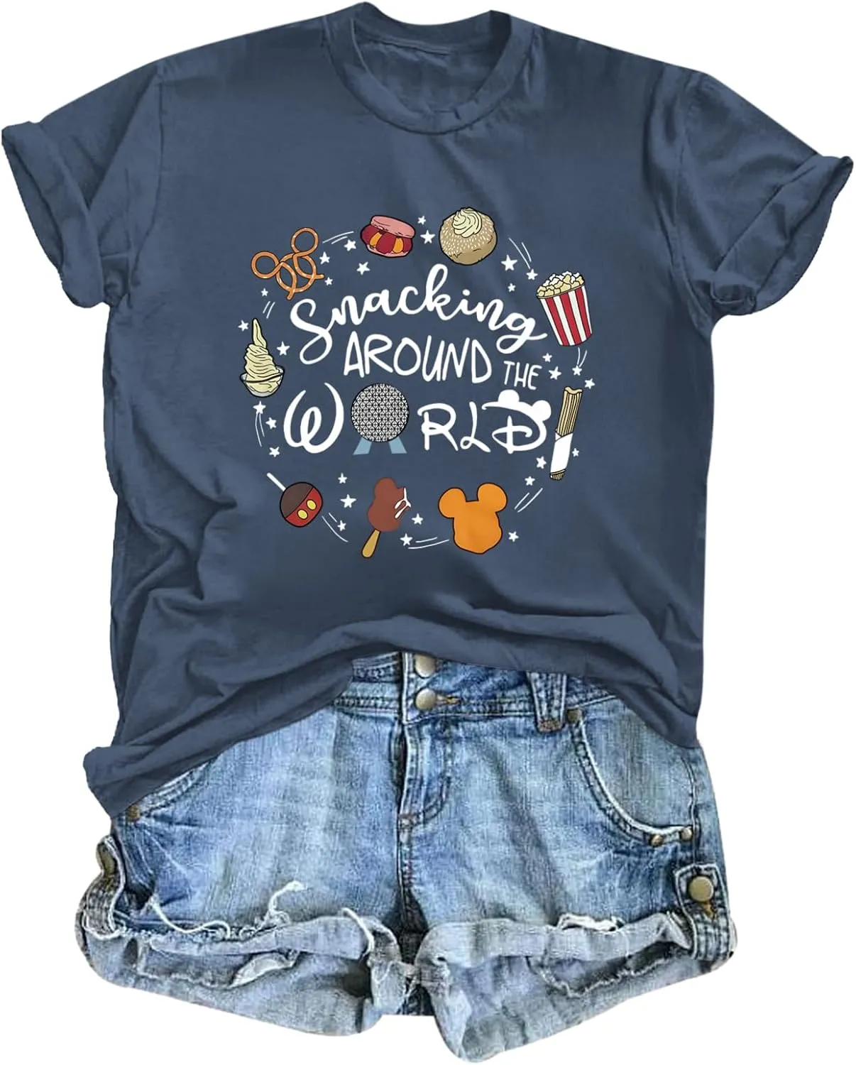 Magic Kingdom Shirts for Women World Magical T Shirts Funny Holiday Vacation Trips Cute Graphic Tees Casual Tops