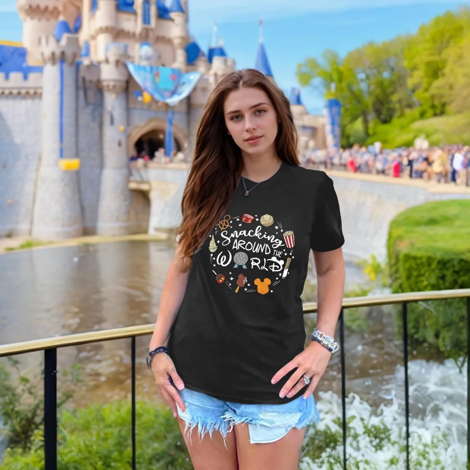 Magic Kingdom Shirts for Women World Magical T Shirts Funny Holiday Vacation Trips Cute Graphic Tees Casual Tops
