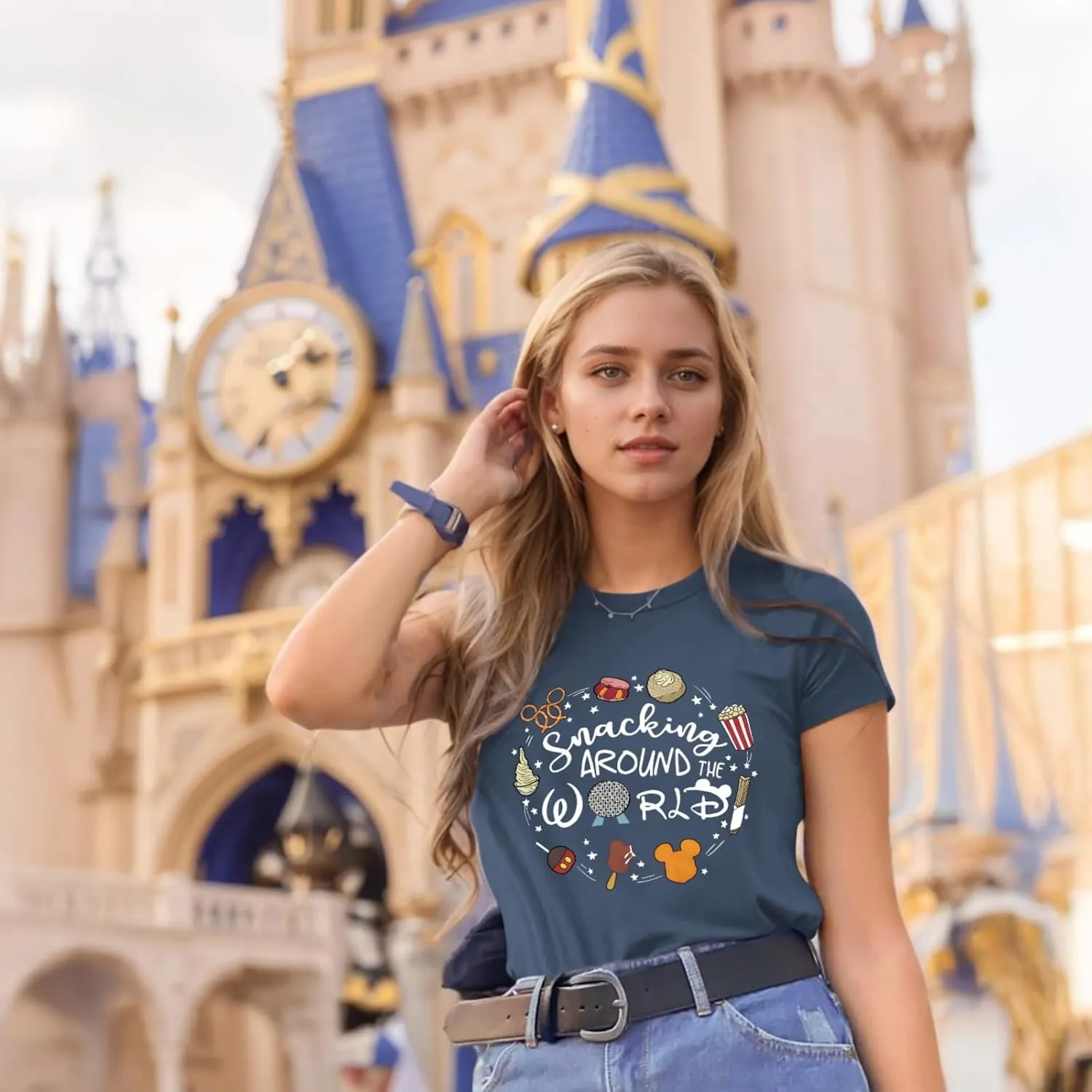 Magic Kingdom Shirts for Women World Magical T Shirts Funny Holiday Vacation Trips Cute Graphic Tees Casual Tops
