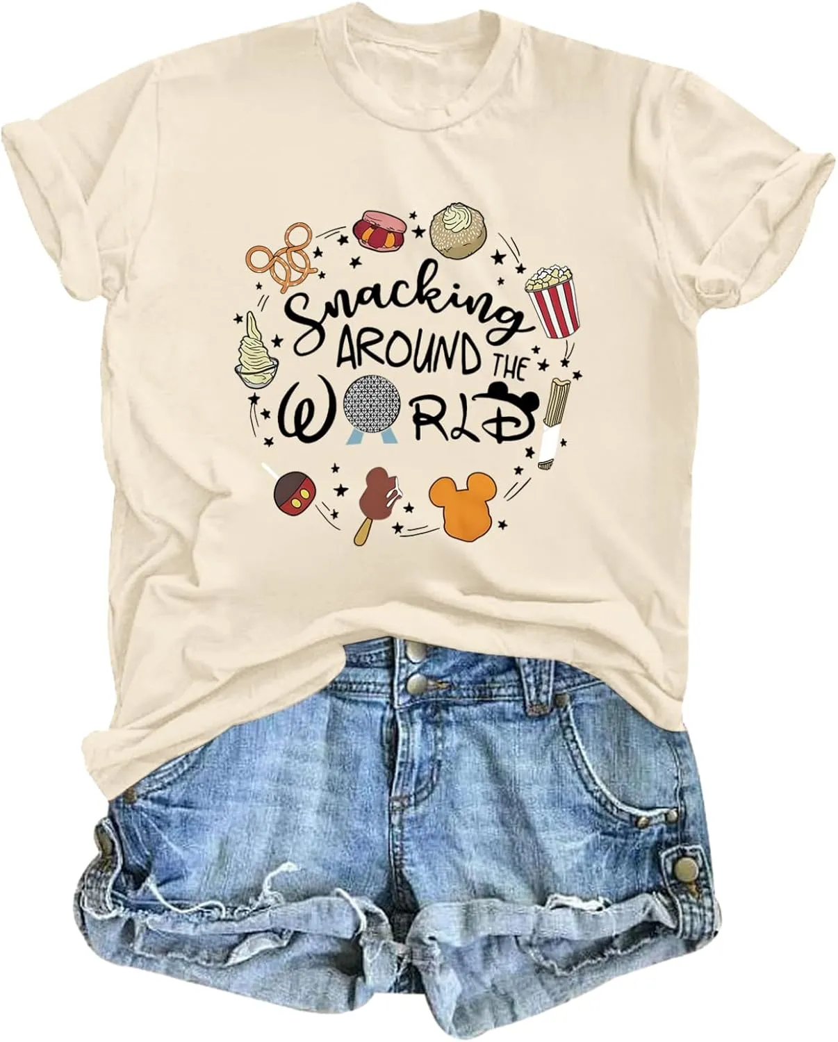 Magic Kingdom Shirts for Women World Magical T Shirts Funny Holiday Vacation Trips Cute Graphic Tees Casual Tops