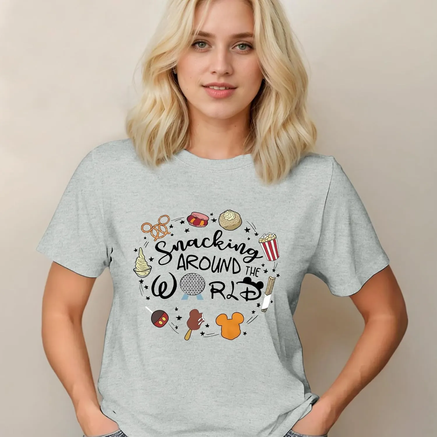 Magic Kingdom Shirts for Women World Magical T Shirts Funny Holiday Vacation Trips Cute Graphic Tees Casual Tops
