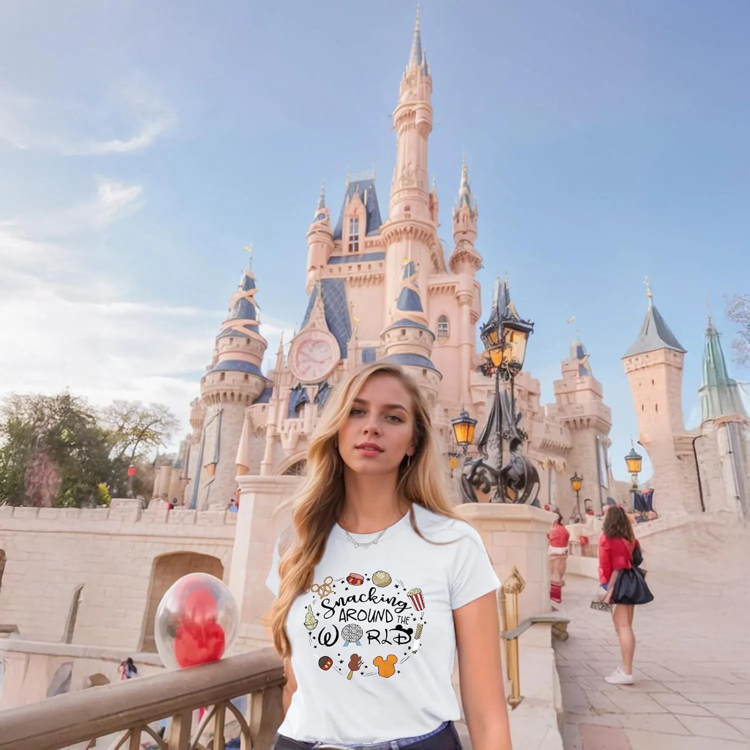 Magic Kingdom Shirts for Women World Magical T Shirts Funny Holiday Vacation Trips Cute Graphic Tees Casual Tops