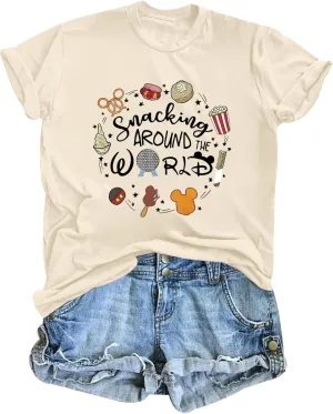 Magic Kingdom Shirts for Women World Magical T Shirts Funny Holiday Vacation Trips Cute Graphic Tees Casual Tops