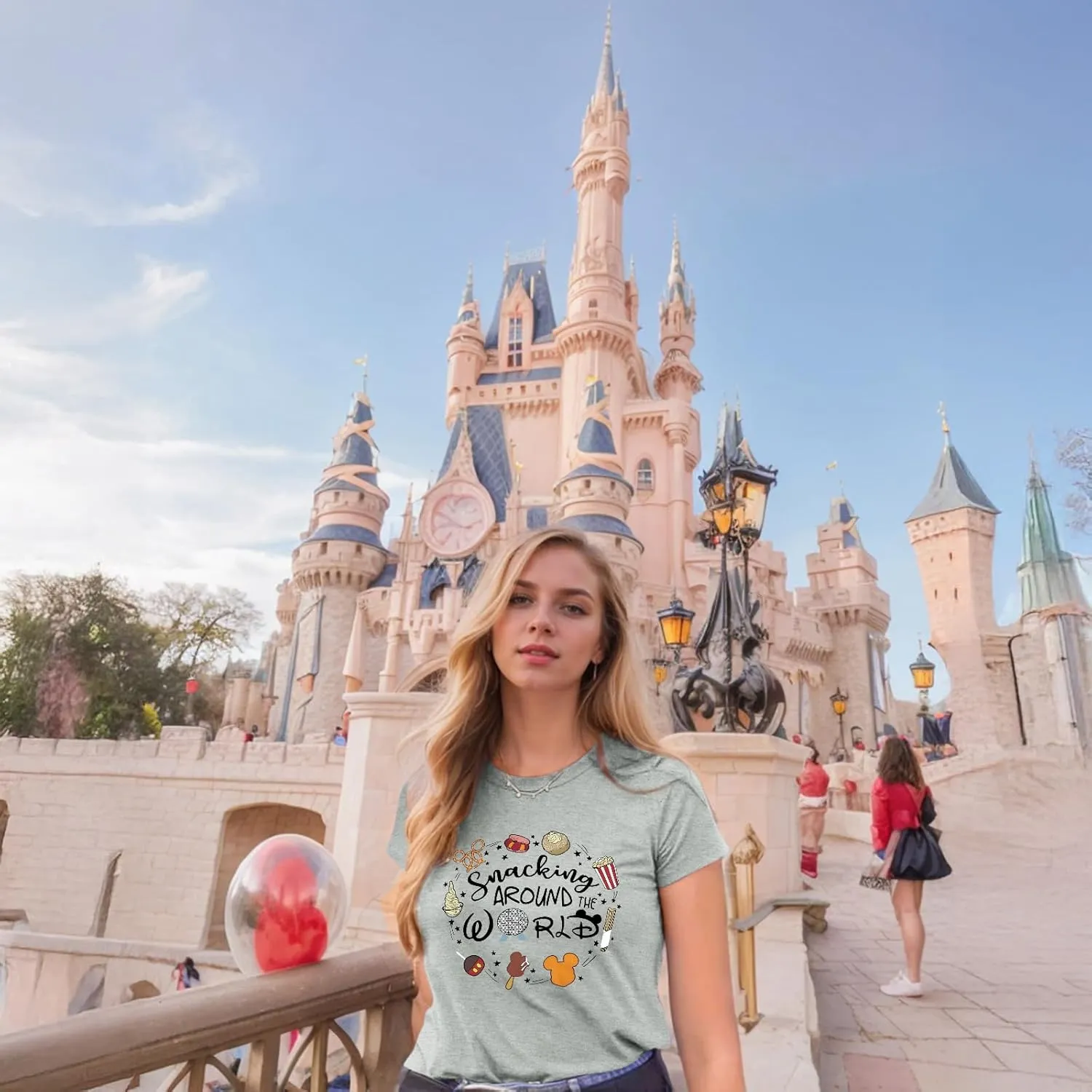 Magic Kingdom Shirts for Women World Magical T Shirts Funny Holiday Vacation Trips Cute Graphic Tees Casual Tops