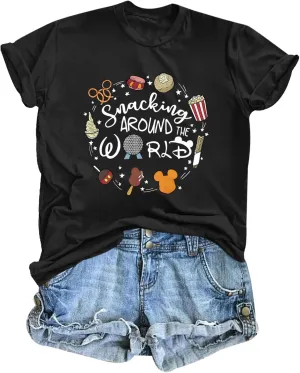 Magic Kingdom Shirts for Women World Magical T Shirts Funny Holiday Vacation Trips Cute Graphic Tees Casual Tops