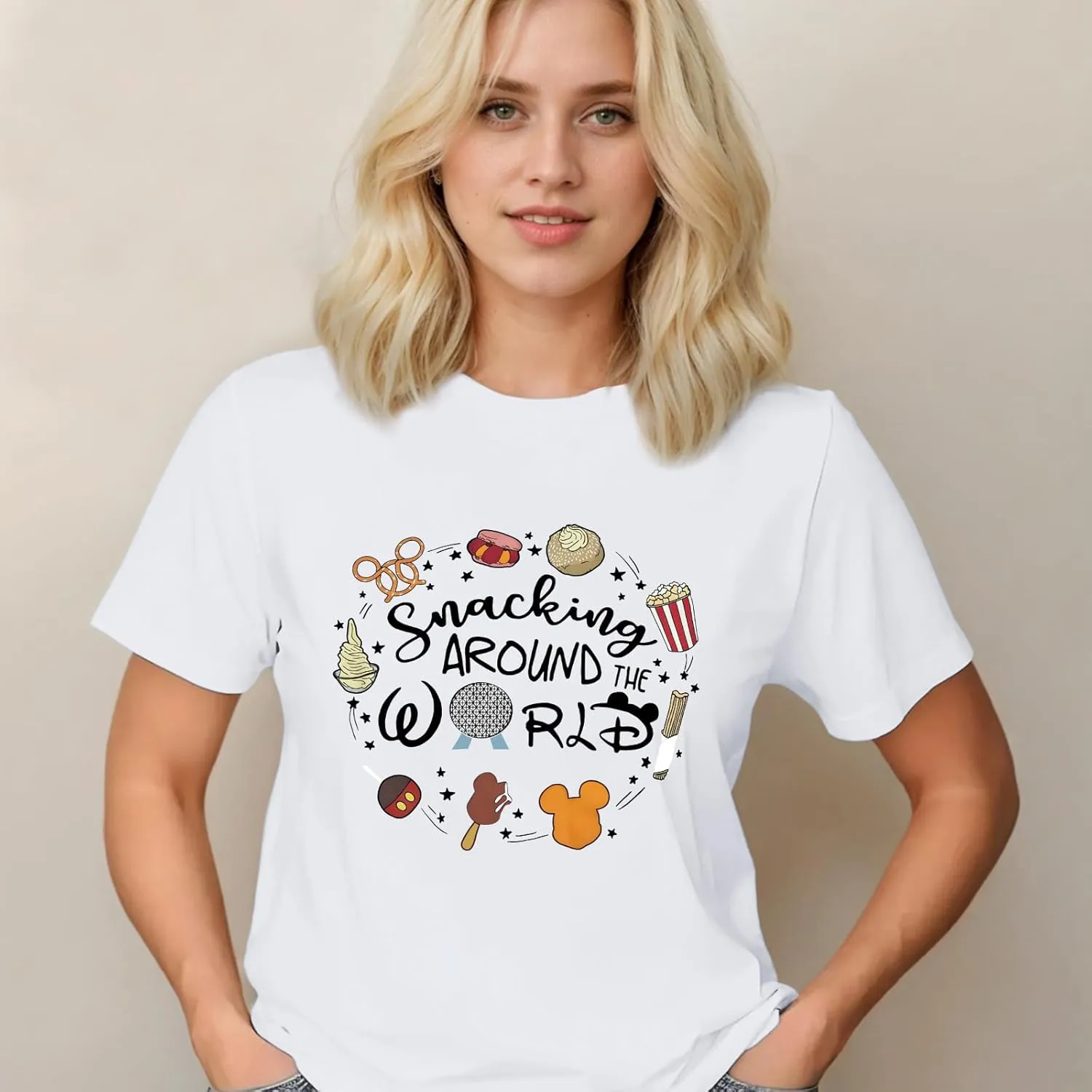 Magic Kingdom Shirts for Women World Magical T Shirts Funny Holiday Vacation Trips Cute Graphic Tees Casual Tops