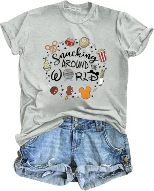 Magic Kingdom Shirts for Women World Magical T Shirts Funny Holiday Vacation Trips Cute Graphic Tees Casual Tops