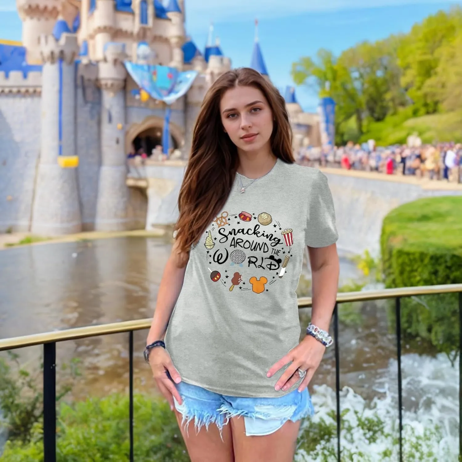 Magic Kingdom Shirts for Women World Magical T Shirts Funny Holiday Vacation Trips Cute Graphic Tees Casual Tops