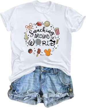 Magic Kingdom Shirts for Women World Magical T Shirts Funny Holiday Vacation Trips Cute Graphic Tees Casual Tops