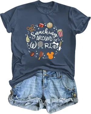 Magic Kingdom Shirts for Women World Magical T Shirts Funny Holiday Vacation Trips Cute Graphic Tees Casual Tops