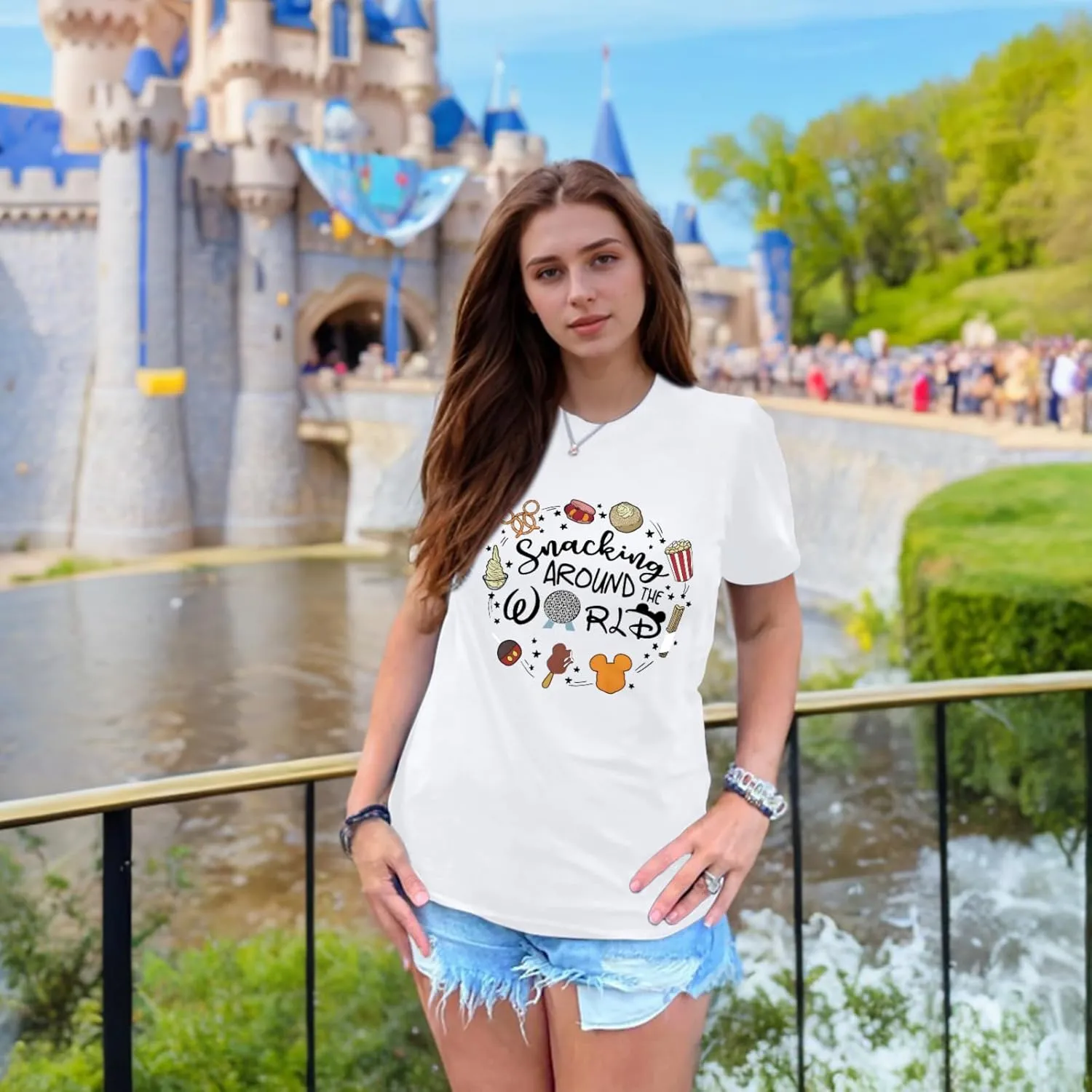 Magic Kingdom Shirts for Women World Magical T Shirts Funny Holiday Vacation Trips Cute Graphic Tees Casual Tops