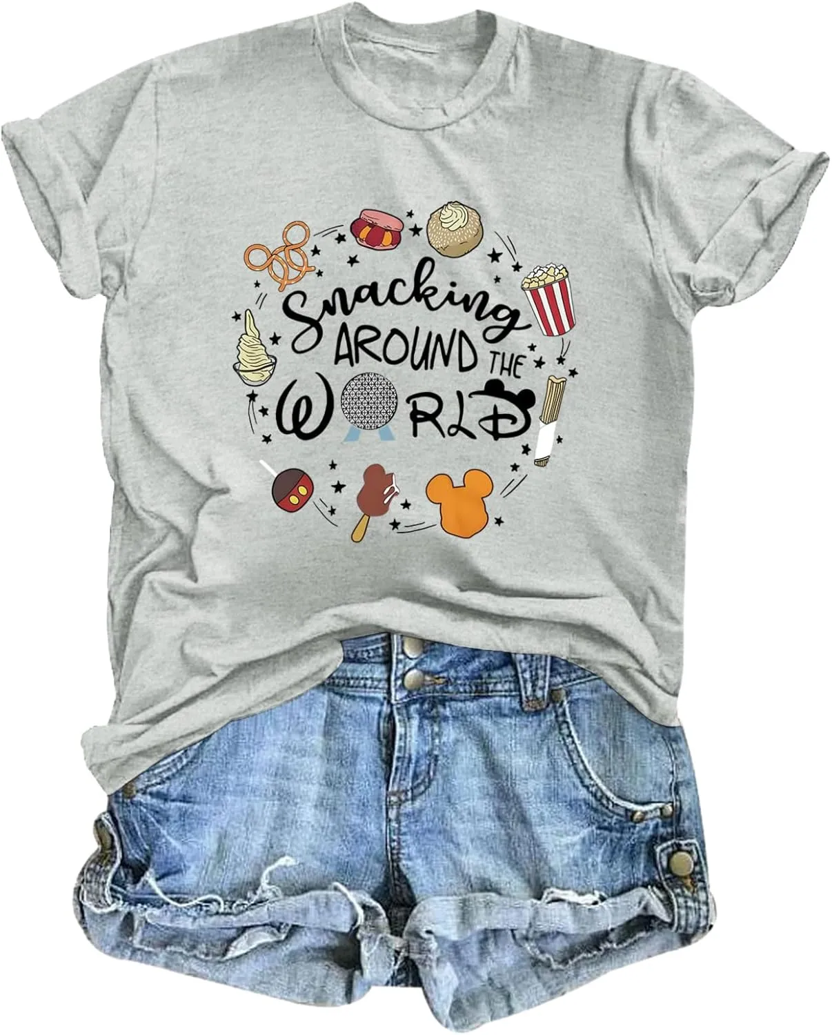 Magic Kingdom Shirts for Women World Magical T Shirts Funny Holiday Vacation Trips Cute Graphic Tees Casual Tops
