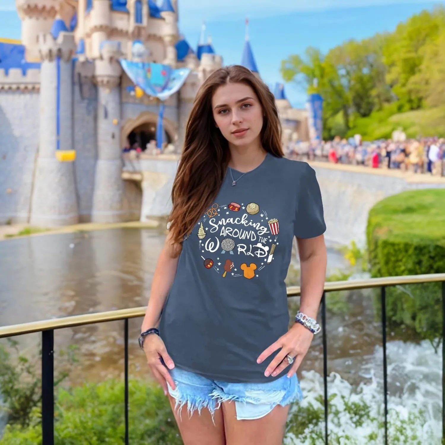 Magic Kingdom Shirts for Women World Magical T Shirts Funny Holiday Vacation Trips Cute Graphic Tees Casual Tops