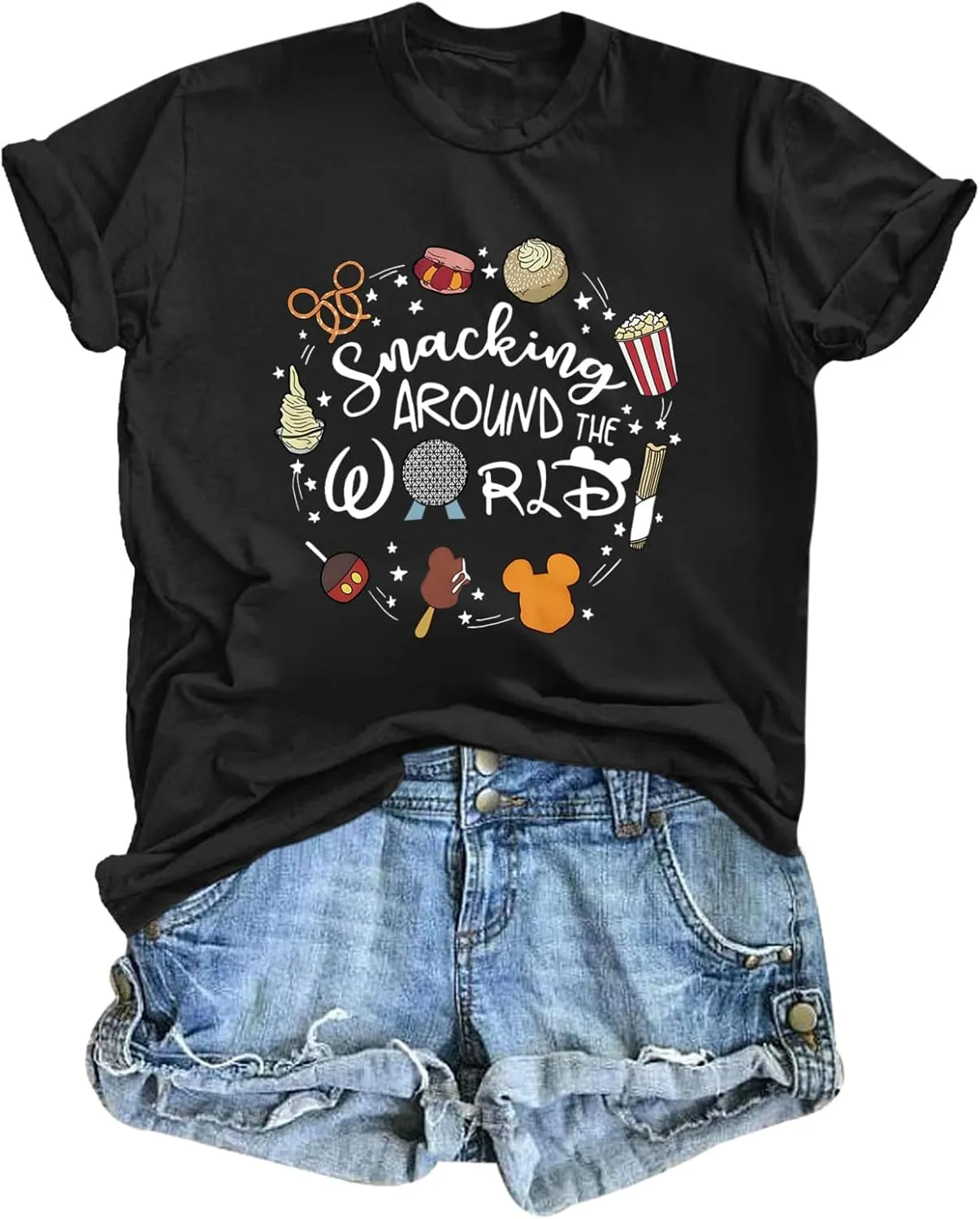 Magic Kingdom Shirts for Women World Magical T Shirts Funny Holiday Vacation Trips Cute Graphic Tees Casual Tops