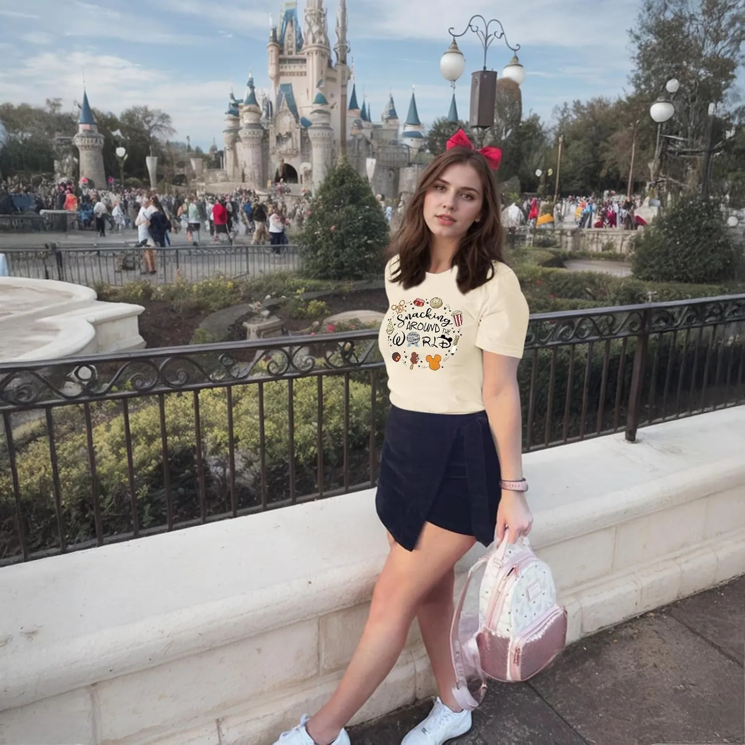 Magic Kingdom Shirts for Women World Magical T Shirts Funny Holiday Vacation Trips Cute Graphic Tees Casual Tops