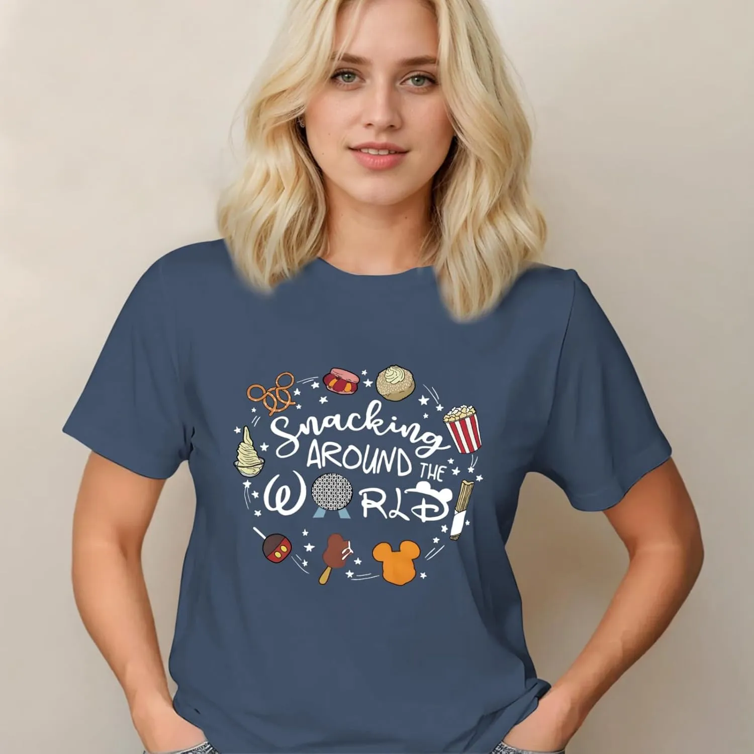 Magic Kingdom Shirts for Women World Magical T Shirts Funny Holiday Vacation Trips Cute Graphic Tees Casual Tops