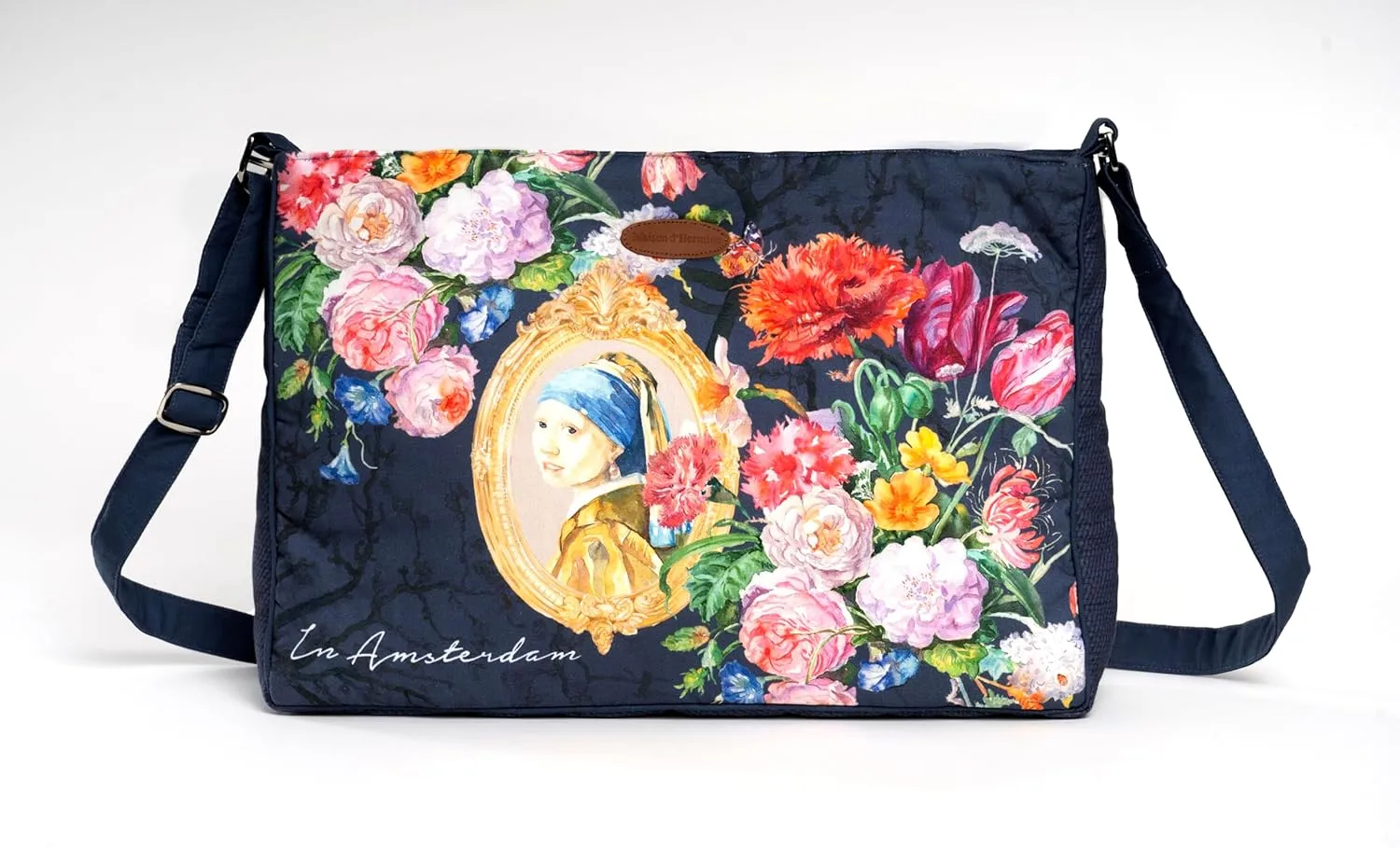 Maison d' Hermine Hand Bags for Women Cotton Shoulder Bag for Shopping Travel Everyday Use Cross Body Tote purse Sling Bag