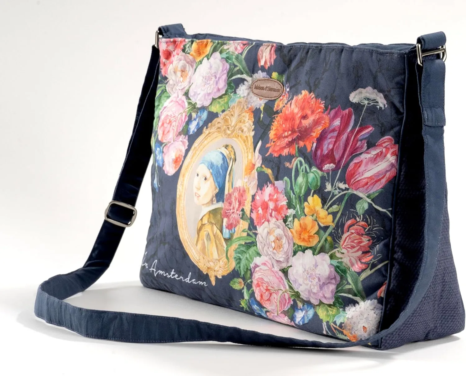 Maison d' Hermine Hand Bags for Women Cotton Shoulder Bag for Shopping Travel Everyday Use Cross Body Tote purse Sling Bag