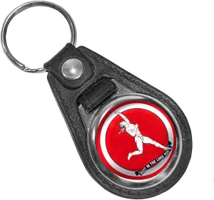 Marathon Gas Oil Petroleum Products Best in The Long Run Reproduction Car Company Garage Round Keychain Key Holder Key Ring for Men Heavy Duty Car Keyring for Men and Women