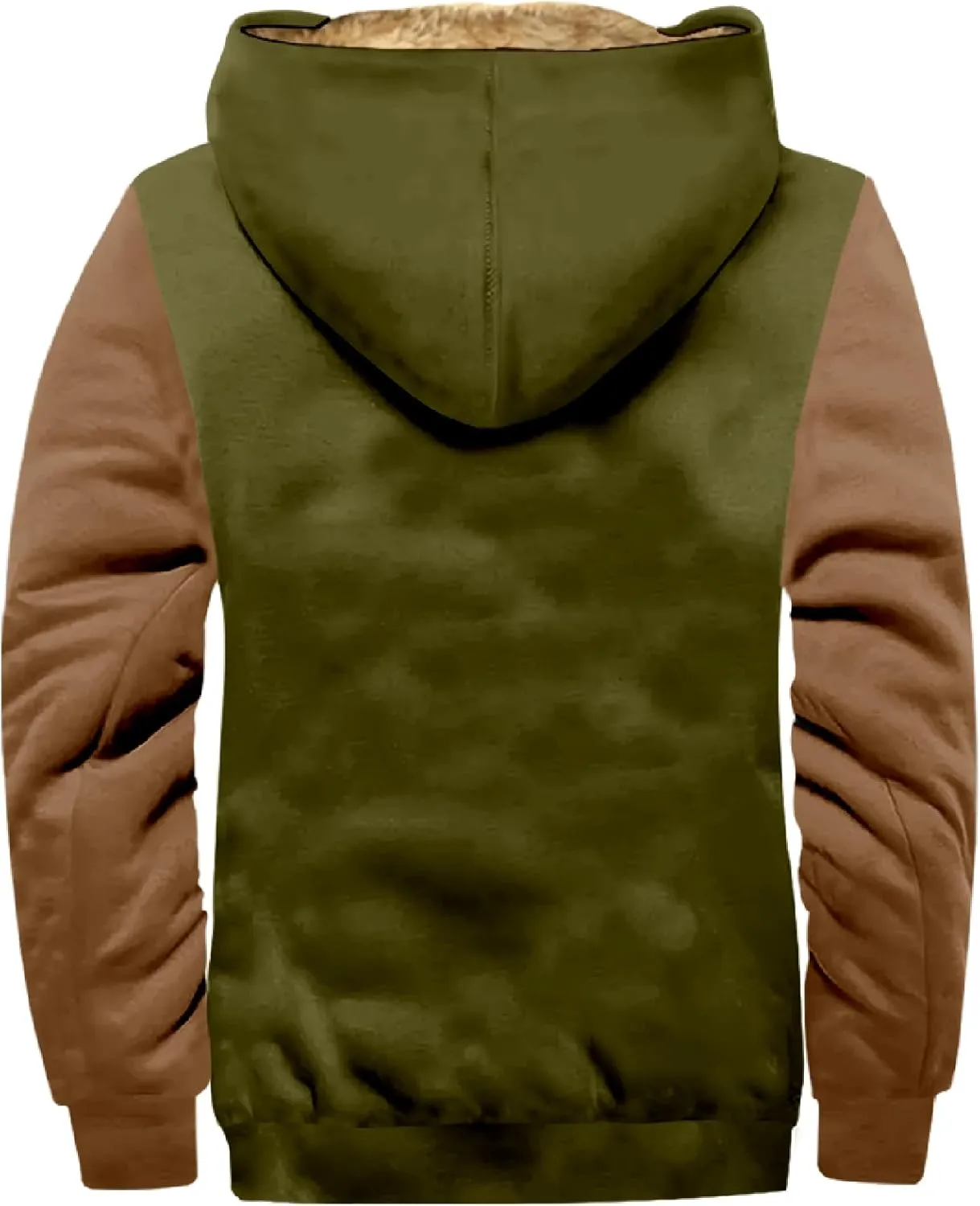 Men's Active Hoodies Jacket 2025 Winter Warm Thick Zip Big and Tall Warm Trucker Pullover with Hooded Coats Outwear