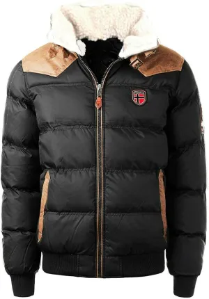 Men's Black Teddy Bear Jacket, size XL
