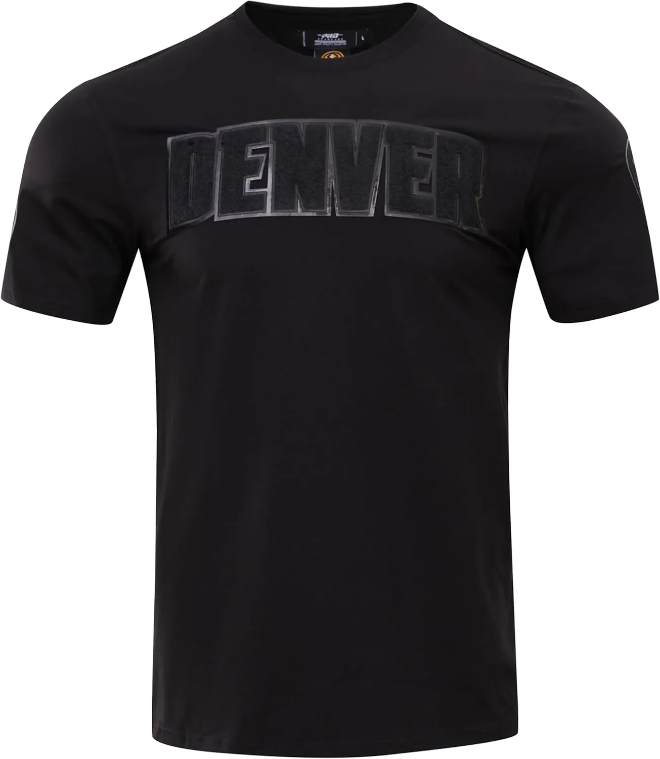 Mens NBA Classic Triple Black Cotton Short Sleeve Tee