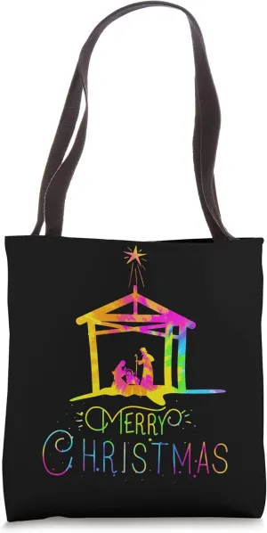 Merry Christmas - Advent Nativity Scene North Star Tote Bag