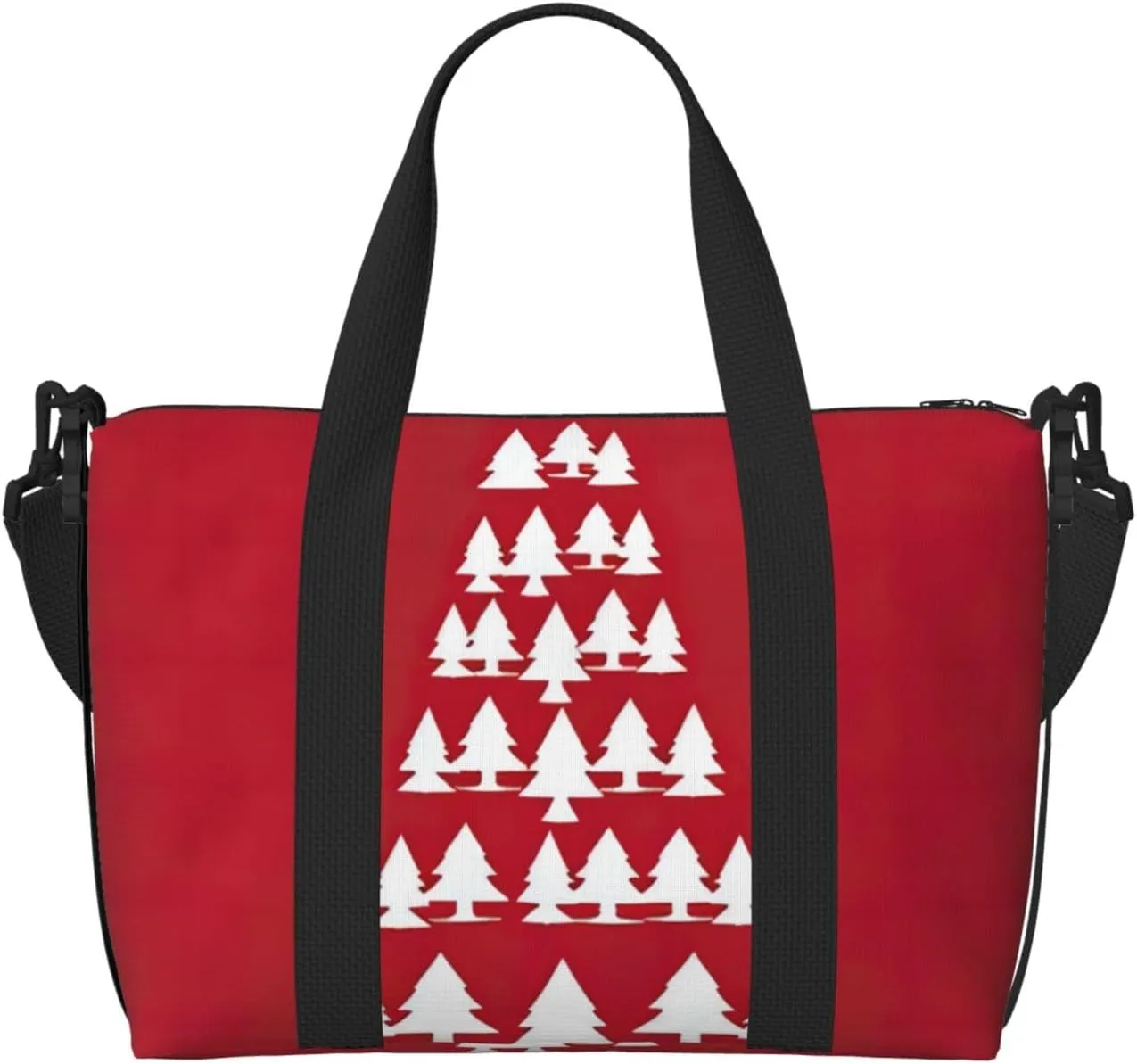 Merry Christmas Birch Tree print Handbag Oxford shoulder bag casual shoulder bag weekend bag large capacity storage bag
