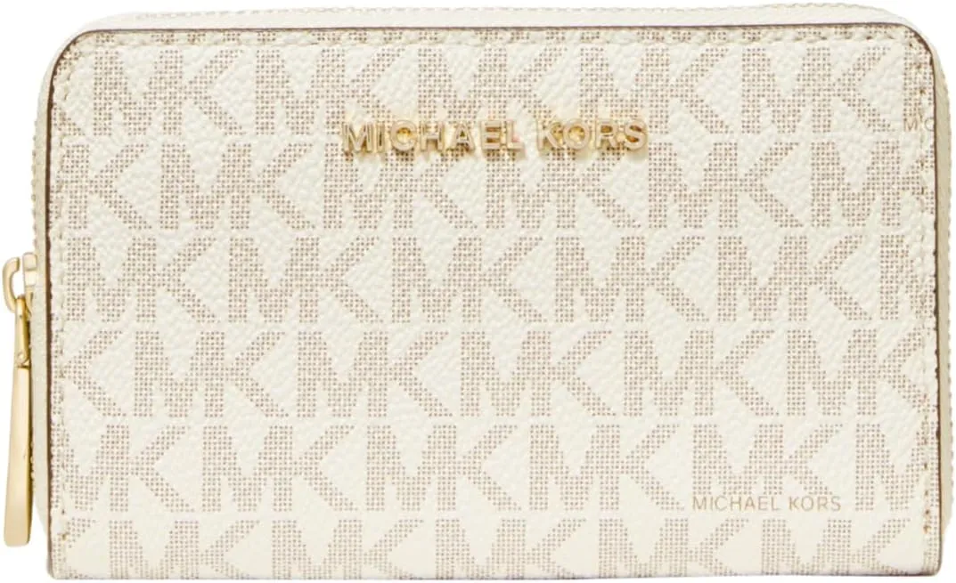 Michael Kors Women's Jet Set Small Zip Around Card Case