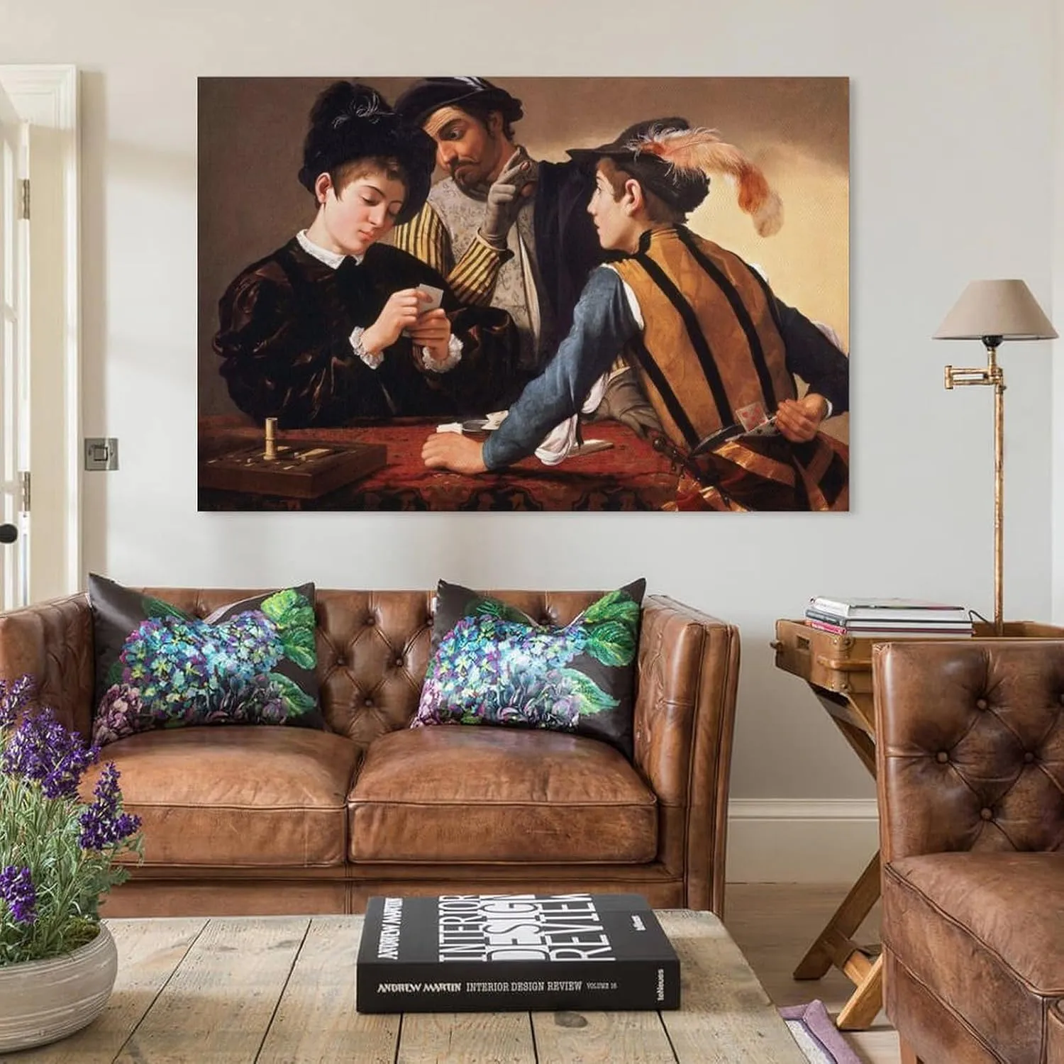 Michelangelo Merisi Da Caravaggio Artwork-The Cardsharp Poster Canvas Wall Art For Room Aesthetic And Decor Poster For Bedroom Living Room Bathroom Kitchen Office Decor 16x24inch(40x60cm) Unframe-styl