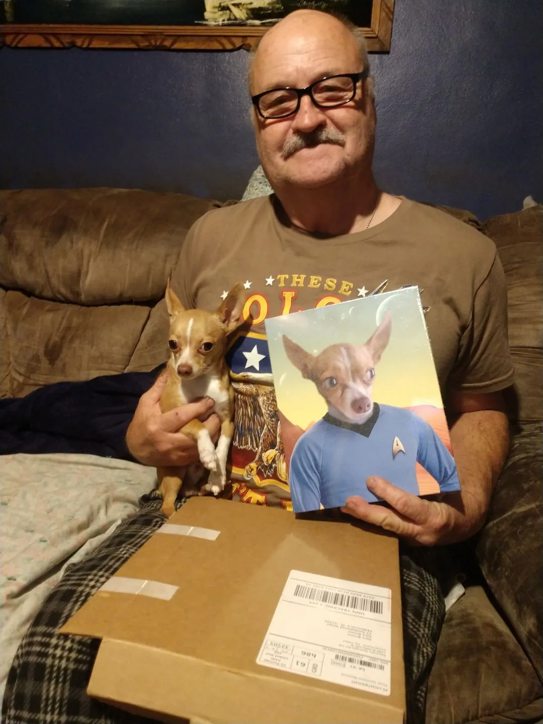 Mister Spook - Star Trek Inspired Custom Pet Portrait Canvas