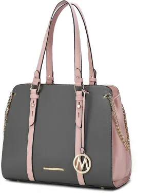 MKF Collection Tote Bag for Women, Vegan Leather Top-Handle Women Handbag Purse By Mia K