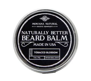 MNSC Small Batch Tobacco Blossom Beard Balm for a Naturally Better Beard - All-Natural Beeswax and Plant-Based Oils, Petroleum-Free, Hypoallergenic, Handmade in USA