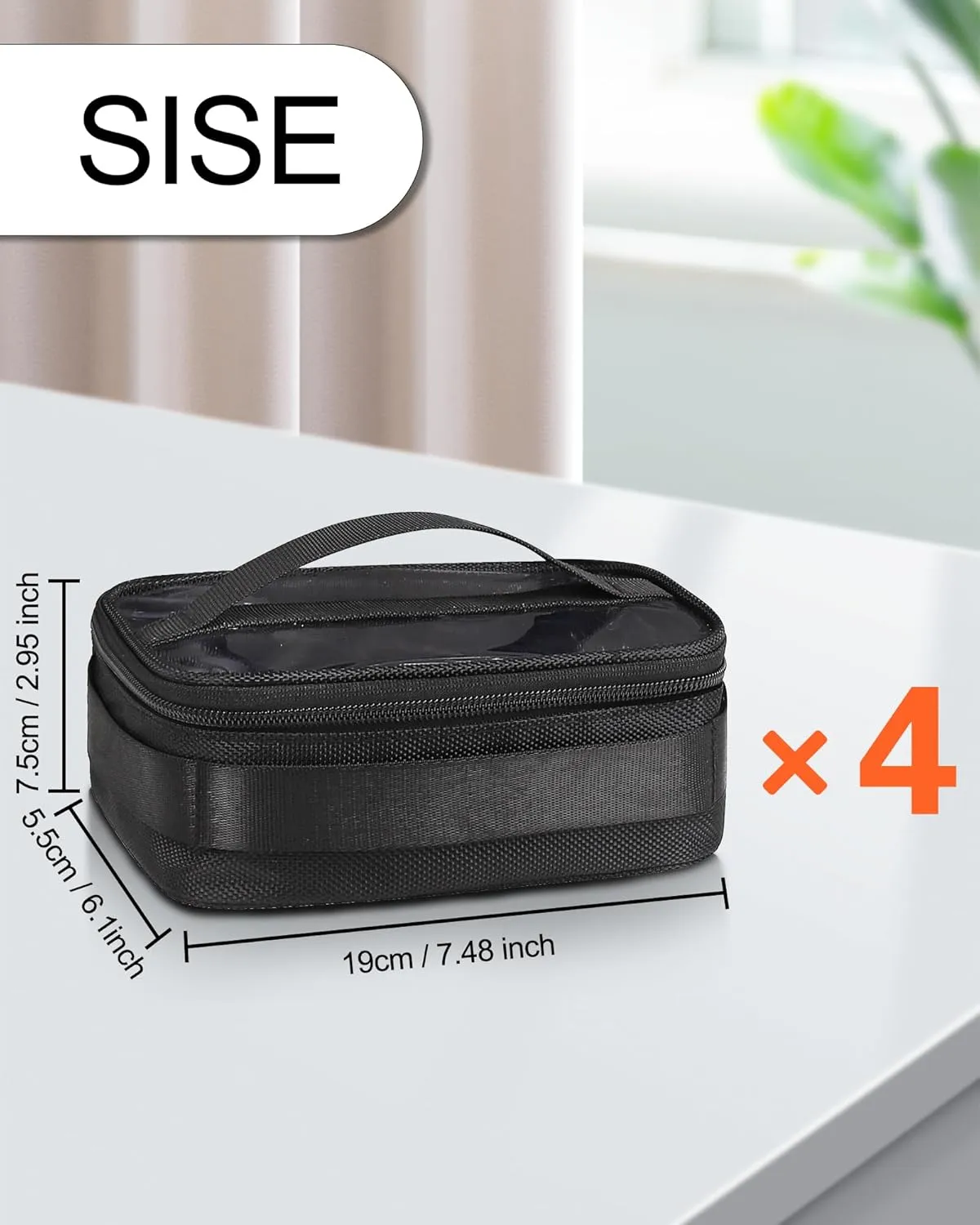 MONSTINA Professional Hairdressing Bag with 4 small bag, Toiletry Travel Bag, Cosmetics Beauty Hairdresser Bag with Shoulder Strap, Hair Makeup Salon Organizer Bag for Barber Insulation Material
