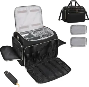 MONSTINA Professional Hairstylist Traveling Bag with Two Detachable Small Bags,Hairdressing Bag Makeup Salon Organizer Bag