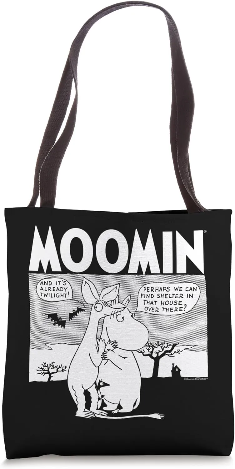 Moomintroll & Sniff Spooky Comic Strip Tote Bag