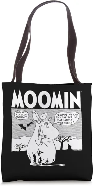 Moomintroll & Sniff Spooky Comic Strip Tote Bag
