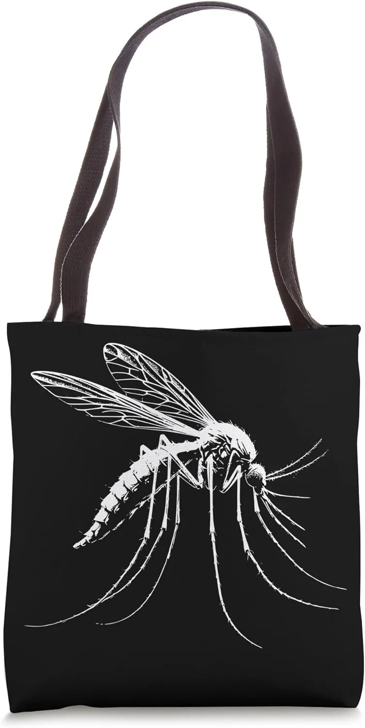 Mosquito Dad Mom Lover - Monochromatic Mosquito Tote Bag