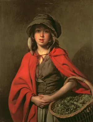 MVOVZQCV Famous Oil Painting Canvas Prints the Girl by Johan Zoffany canvas Murals for Home Decor 60x90cm