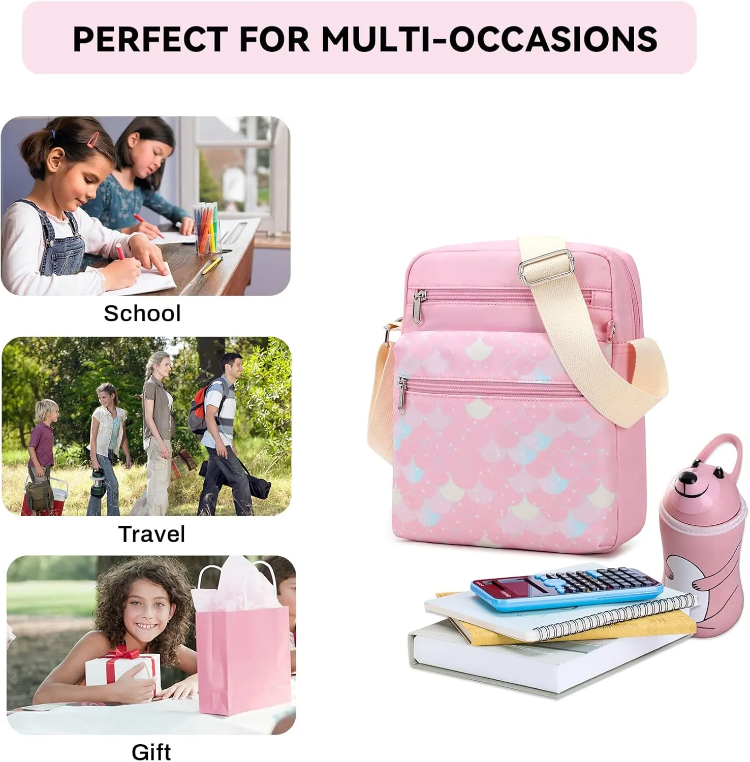 Mygreen Small Crossbody Purse Set for Teen Girls Small Messenger Bags for Kids 9-10 Gifts