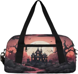 Mysterious Castle Kids Duffle Bag Boys Girls Small Sport Dance Gym Bag for Overnight Travel Weekender Carry On