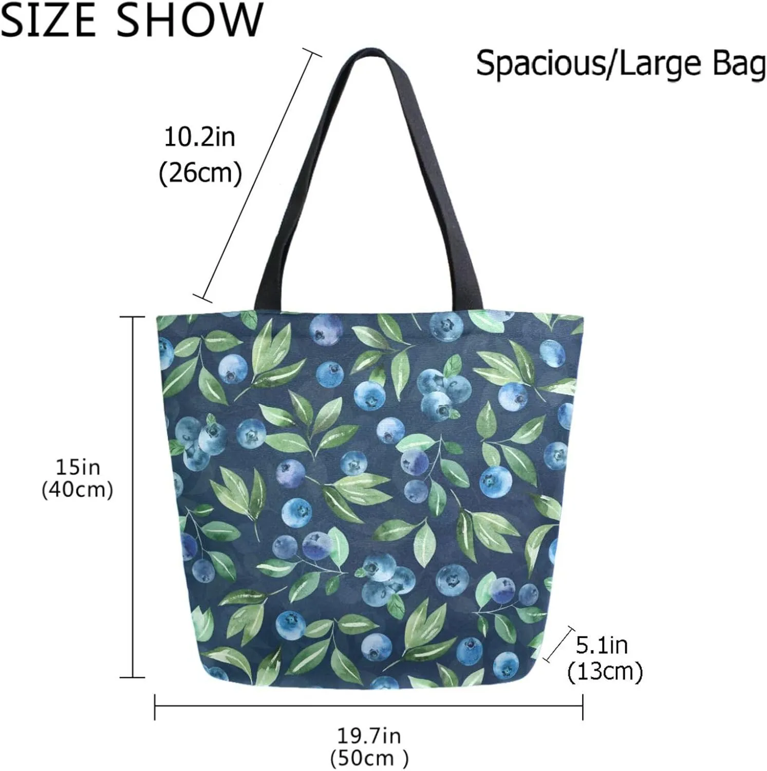 Naanle Cute Pattern Print Big Hand Bag Extra Large Shoulder Tote Bag for Beach Travel Weekender Gym Grocery Shopping